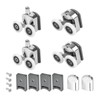 4 Pcs 23mm Shower Door Rollers for Curved Doors, Shower