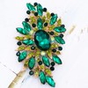 SELOVO Huge Big Large Leaf Brooches and Pins Scarf Accessory