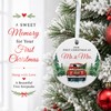 First Christmas Married Couple Christmas Ornament 2026 Wedding Gifts Mr