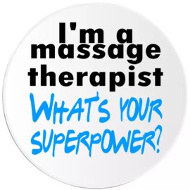 Kiwi Gifts I'm A Massage Therapist What's Your Superpower - 100 Pack Circle Stickers 3 Inch