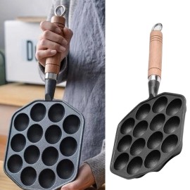 Unbranded Takoyaki Maker Takoyaki Grill With 14 Holes Nonstick Takoyaki Grill Pan