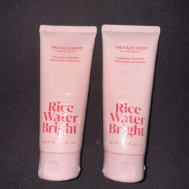 The Face Shop 2 The Face Shop Rice Water Bright Foaming Cleanser 150ML 10 Oz. New Sealed