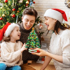 GREETING ART 3D Christmas Tree Pop Up Card, Pop Up Christmas Card, Forever Flower Bouquet 3D Popup Greeting Cards, Christmas Cards, Holiday Cards