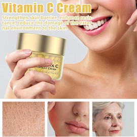 2PCS Deep Vita C Capsule Cream, Deep Vitamin C Golden Capsule Face Moisturizer, Vita C Golden Capsules Face Moisturizer with Collagen & 5% Niacinamide - Anti Wrinkles - Hydrating Skin Care