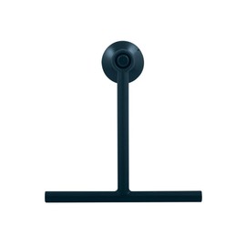 Spirella Bathroom and Shower Squeegee Bathroom Wiper Bathroom and Shower Wiper with Suction Cup Wall Hanger - Plastic - 22 x 23 cm - Petrol Blue