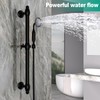 Brass Shower Slide Bar with Handheld Shower Head, Adjustable Height
