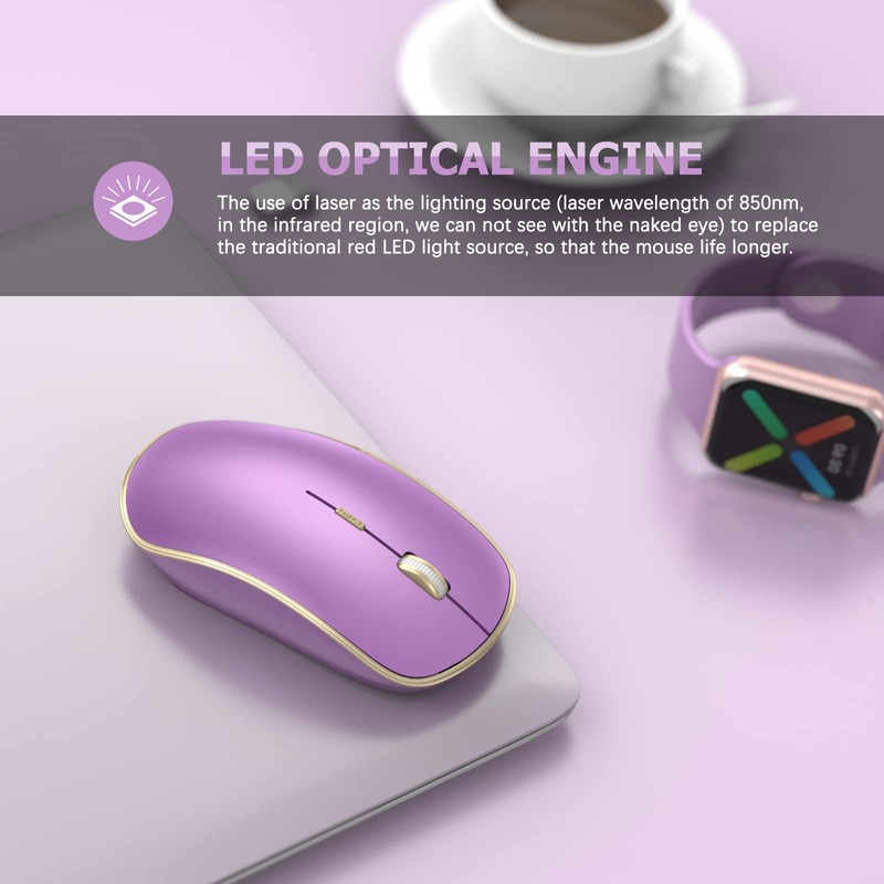 JOYACCESS Wireless Mouse - 2.4G Portable & Ergonomic with 5