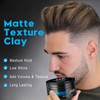 JVR Matte Texture Hair Styling Clay, Medium Hold, Low Shine,