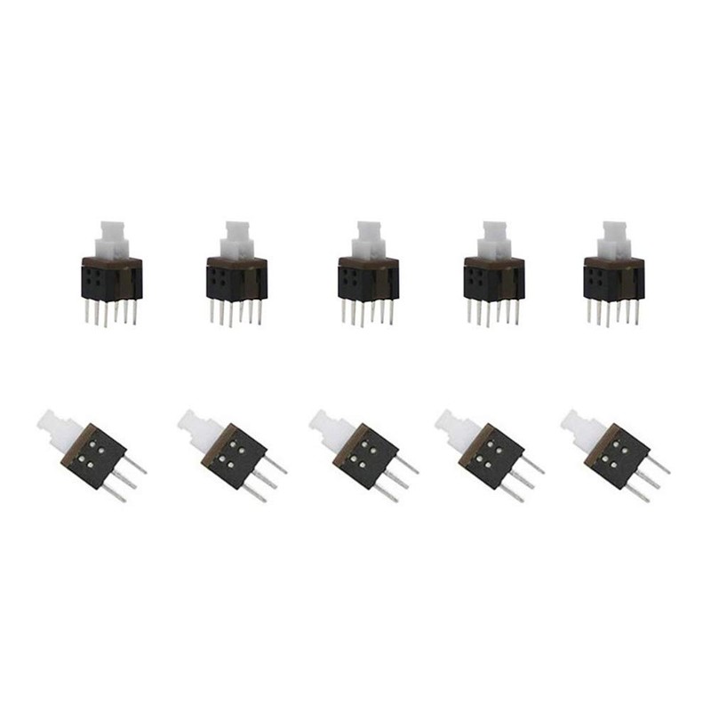 Youmile 150 Pieces Self-Locking DPDT 6PIN Micro Square Switch Kit