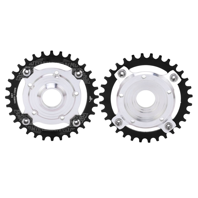 104 BCD 32T Chainring 104BCD Sprocket Adapter 32T Positive Negative