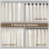 Natural Linen Curtains 54 Inch Length for Master Bedroom 2
