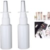 Tustao 2 Pieces White Nasal Spray Bottle 30ml Plastic Emptying