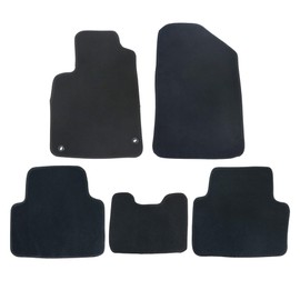 GXARTS 5 PCS Both Front and Rear Velour Replacement Floor Mats Carpet Black Compatible with Honda Civic 2016 2017 2018 2019 2020 2021 Anti- Slip