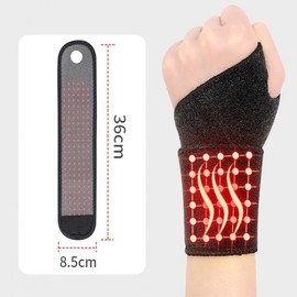 Self-Heating Warm Compress Wrist Support Brace for Exercise, Fitness, Tennis, and Daily Comfort Pair