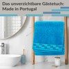 Lashuma Lugano Guest Towels 30 x 50 cm Blue Aquamarine
