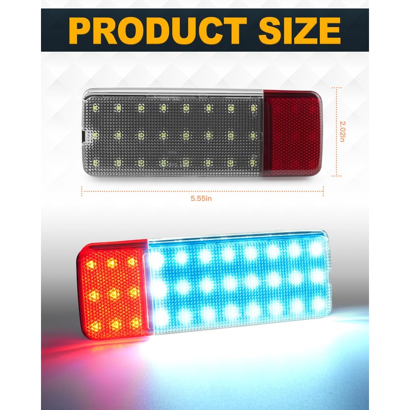 NEIFILES LED Interior Door Panel Lights Reflector Courtesy Light Compatible