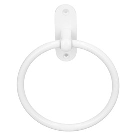 lyrlody White Towel Ring Modern Hand Towel Holder for Bathroom Wall Aluminum Alloy Bathroom Towel Rack,Towel Hanger for Bathroom