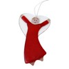 Glass Angel Approx. 12 cm Red for Hanging - Handmade