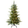 Puleo International 4.5ft Pre-Lit Aspen Fir Artificial Christmas Tree with