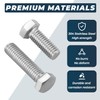 6 Sets Glvaner 3/8-16 x 2-3/4" Stainless Steel Hex Head