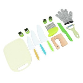Juego de Cuchillos para Niños Pequeños, Mini Cuchillos para Cocinar de Verdad, Pelador, Tablas de Cortar, Cuchillo de Fruta, Herramienta para Hornear