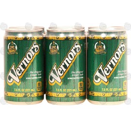 Vernors Ginger Soda (Ale) regular carbonated soda 7.5-fl. oz. cans (Pack of 6)