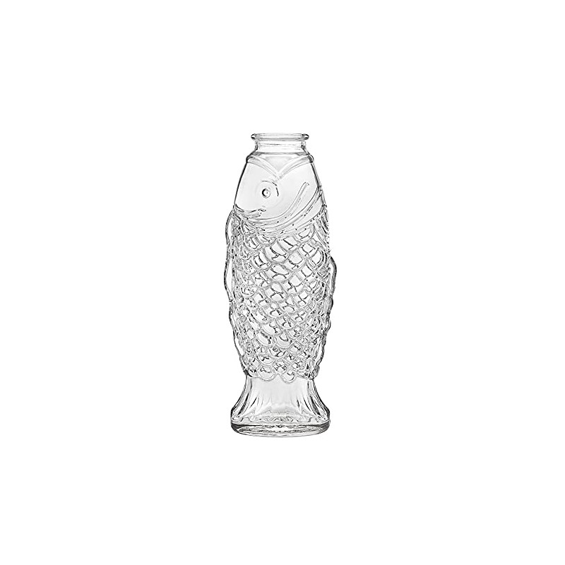 Clear Fish Shaped Vase Flower Holder Centerpiece