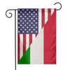 Half Italian Italy Half And American Flag Combo Half Flax