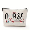 Perfeclan Nurse Makeup Bag Women Makeup Bag Case Cosmetic Travel