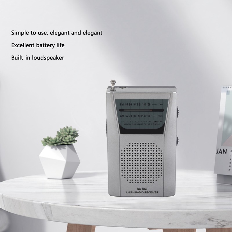 Portable Radio Portable Pocket Small Mini Multifunctional Practical AM FM