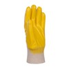 DONAU SAFETY Men's Cotton Knit Work Gloves, Protective Nitrile Coated,
