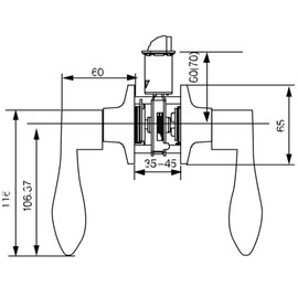 Design House 727933 Stratford 6-Way Universal Entry Door Lever Satin Nickel