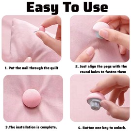 KOLZEMV Duvet Cover Clips, 14 Pieces Non-Slip Duvet Cover Clips Comforter Gripper Duvet Cover Holder Clips Without Needle Safe for Duvet Holders Sheets Curtains Prevent Bunching Shifting