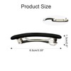 Women's Hair Clips Black Spring Clip Shiny Hair Clip Removable