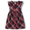 Gymboree,and Toddler Flutter Sleeve Dress,Red Plaid,5T