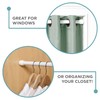 Zenna Home Rustproof Adjustable Tension Shower Curtain Rod for Small