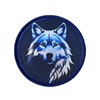 Blue Wolf Tactica - Parche con diseño de gancho y