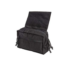 Abdominal Fanny Pouch for Tactical Vests and Chest Rigs (Black)