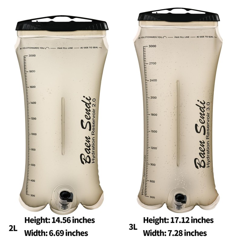 Baen Sendi TPU Hydration Bladder 2L/70 oz and 3L/100 oz