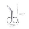 FOMIYES 2pcs Slanted Eyebrow Tweezers Precision Facial Hair Remover for