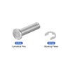 sourcing map 5Set M8x30mm 304 Stainless Steel Cylindrical Shaft Snap