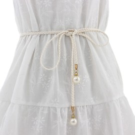 FAIRYGATE Ladies Elasticated Belt Fashion Women Leather Classic Retro Vintage Waist Belts for Dresses Jeans Pants (PU 140 * 0.5cm) A0708