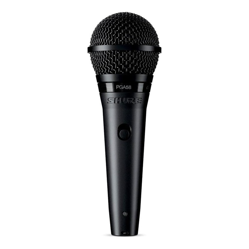 Shure Micrófono para Voces PGA58, Incluye Cable XLR-XLR