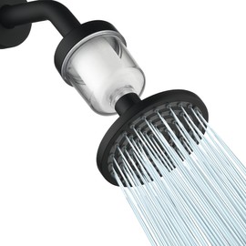 Filtered Shower Head Set PP Cotton Shower Filter High Pressure Bathroom Rain Showerhead Filter for Hard Water Removes Chlorine and Harmful Substances