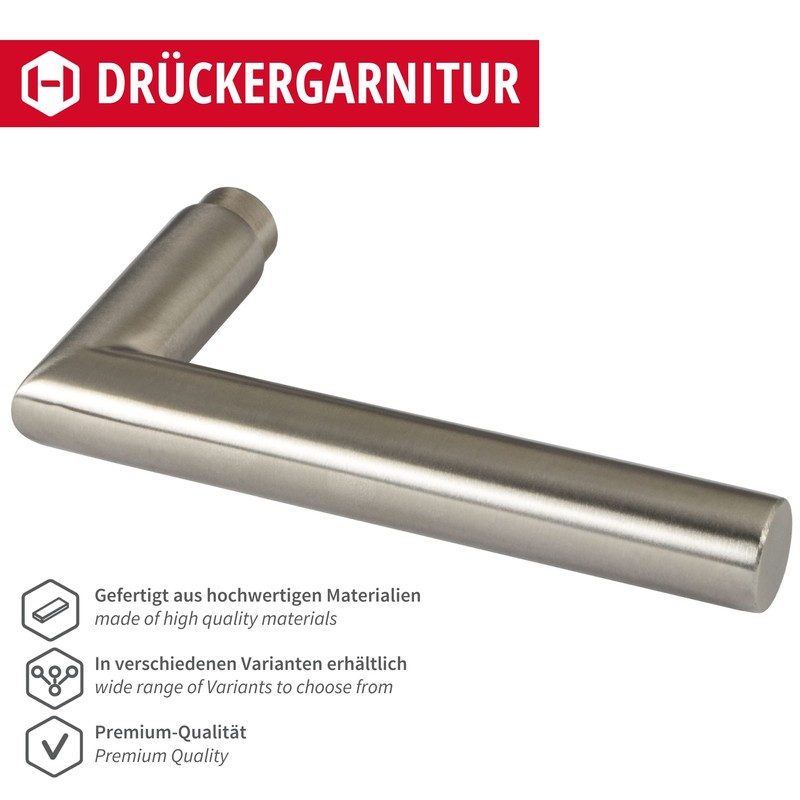Stainless Steel Door Fitting, Door Handle on Round Rosette
