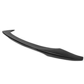 IKON MOTORSPORTS, Trunk Spoiler Compatible with 2020-2024 Toyota GR Supra & Supra J29 MK5, TRD Style Unpainted Black ABS Plastic Rear Spoiler, 2021