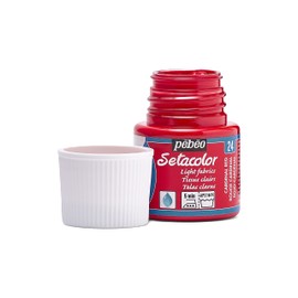 PEBEO 329-024 Setacolor Light Fabric Paint 45-Milliliter Bottle, Cardinal Red