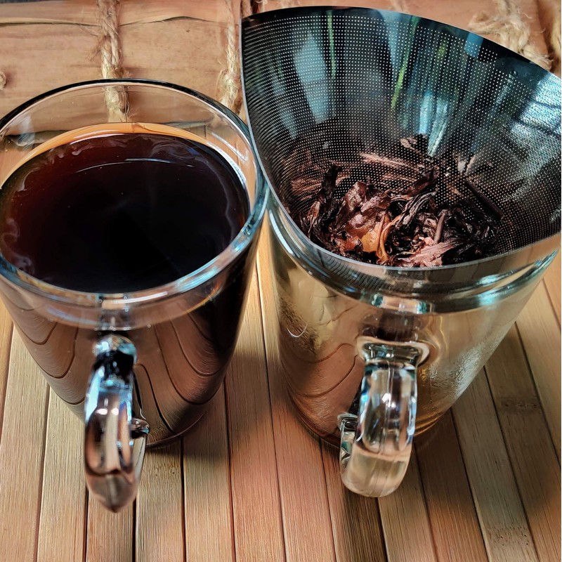 Jinglong Tea Factory, Stout Leaf, Compressed Pekoe Black Pu-erh Tea,