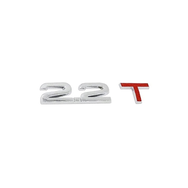 Lettering 2.2 T Metal Emblem Logo Car Sticker 2.2 Silver