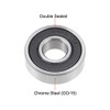 sourcing map 6000-2RS Deep Groove Ball Bearing 10x26x8mm Double Sealed